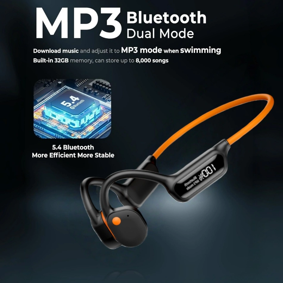 doahigtech bone conduction headphone x10 has two modes mp3 mode and bluetooth mode