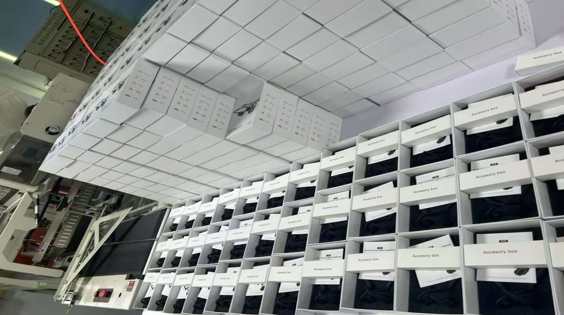 many finished products packing process