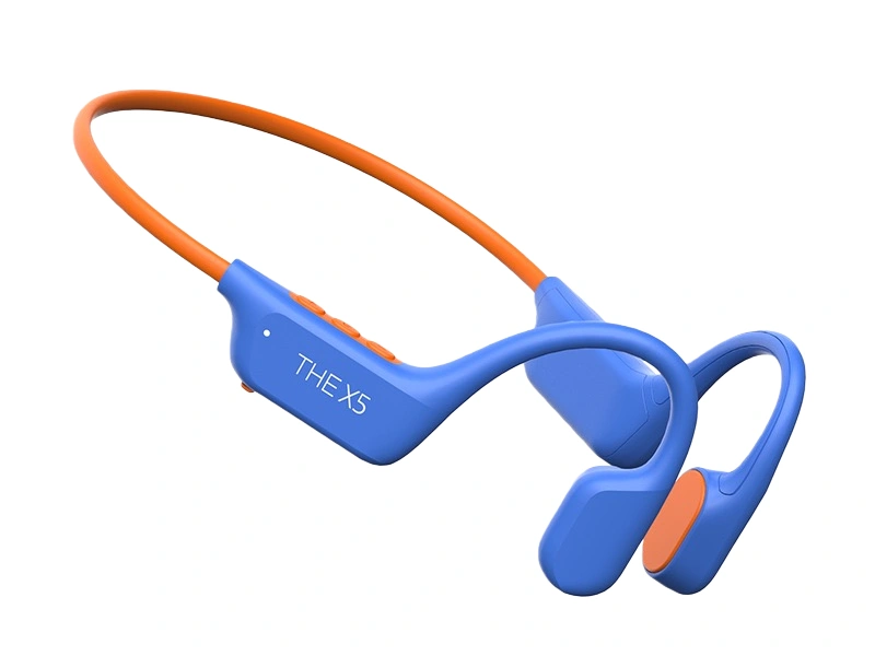 bone conduction headphons X5 Blue and Orange colors