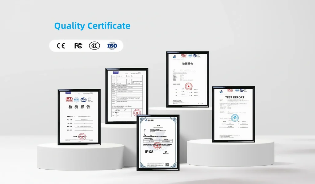 doahig quality certificate for bone conduction headphones